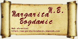 Margarita Bogdanić vizit kartica
